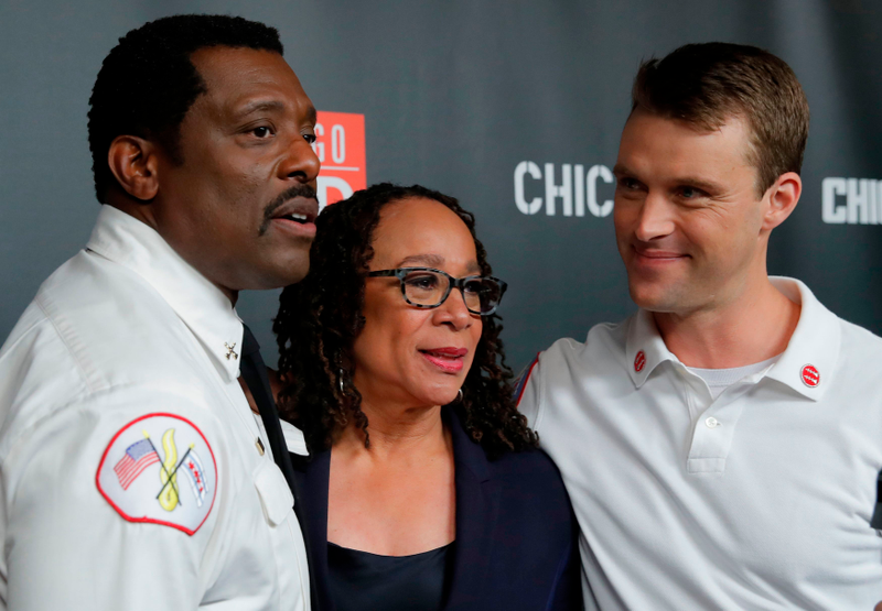 Eamonn Walker, S. Epatha Merkerson, and Jesse Spencer